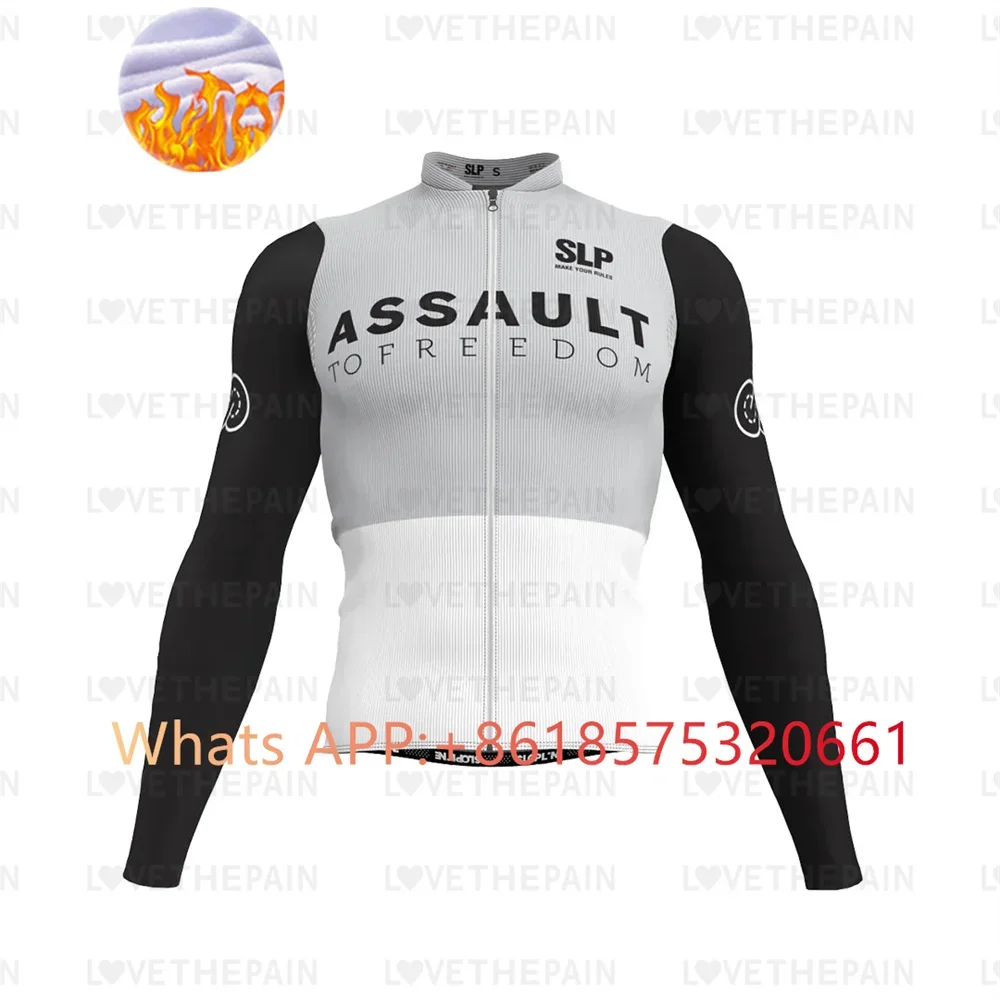 thumbnail image 1 of Slp SLOPLINE Team Ropa térmica de invierno para ciclismo, jersey para hombre, ropa cálida para exteriores, ropa para andar en bicicleta, mangas largas, ciclismo 2024, 1 of 5