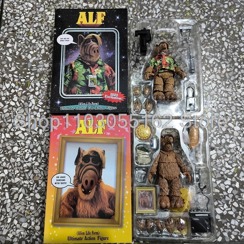 Figurine NECA ALF Ultimate Cosmic Con - Édition Vacances 2023, 15 Cm, Neuve Scellée