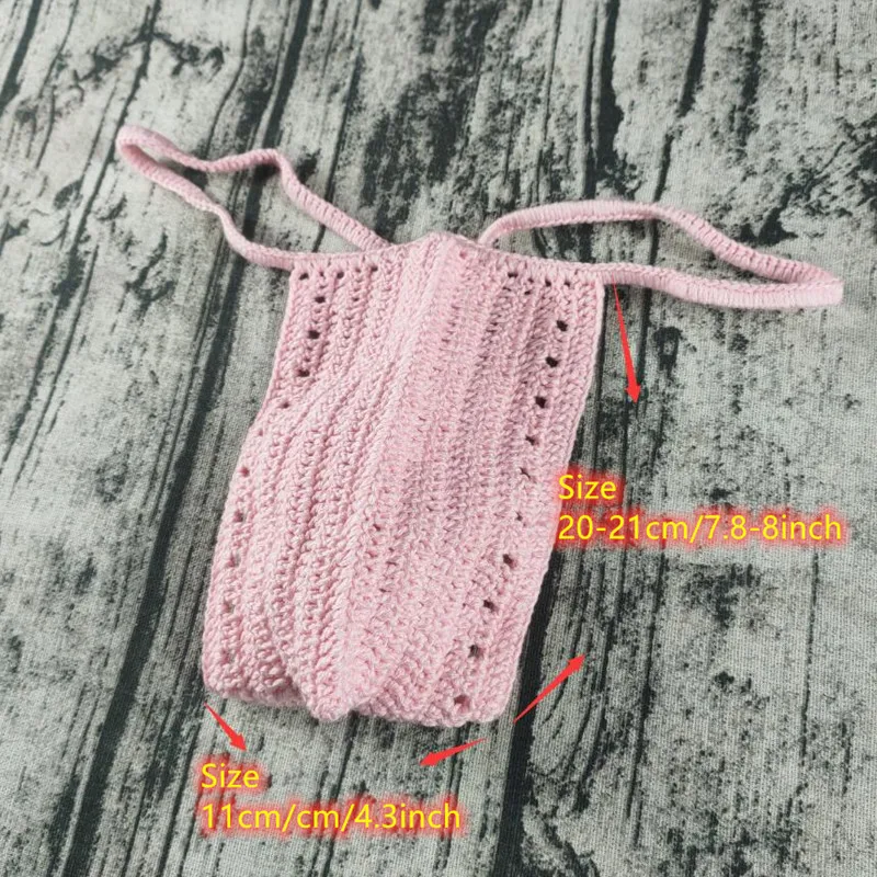 Unisex Sexy Thong Mens Underwear Crochet Sexy G String Swimming Shorts Super Man Sunbathing Thongs