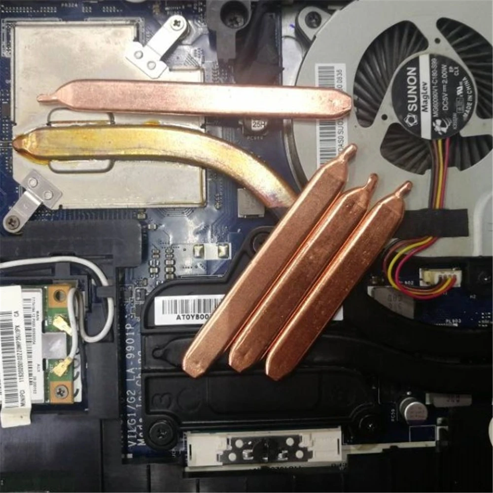 1pc 60mm-300mm Pure Copper CPU GPU RAM Heatpipe Tube Laptop Radiator Cooler Flat Heat Pipes Heatsink Notebook Computer Drop Ship copper tube