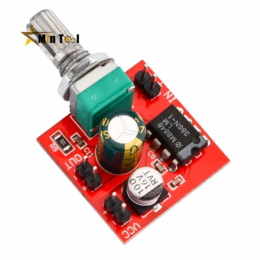 

A LM386 Power Amplifier Audio Board Mono Sound Amplifier 0.5W Amplificador Speaker Home Sound Theater Electronic Component Tool