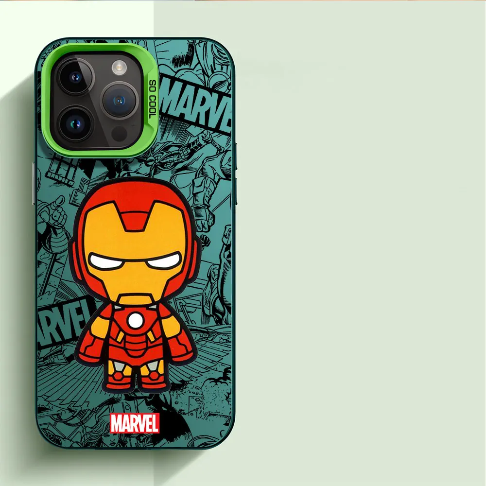 Custodia Morbida In Tpu Di Lusso Per Apple Iphone 13 15 Pro Max 14 Plus Xs Max Xr 11X12 Pro 13 Pro Marvel Ironman Deadpool Cover Coque