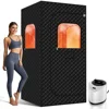Portable Sauna for Home, Full Size Steam Sauna Tent with 3L 1200W Large Capacity Steamer and Remote Control, Personal Steam Room 1