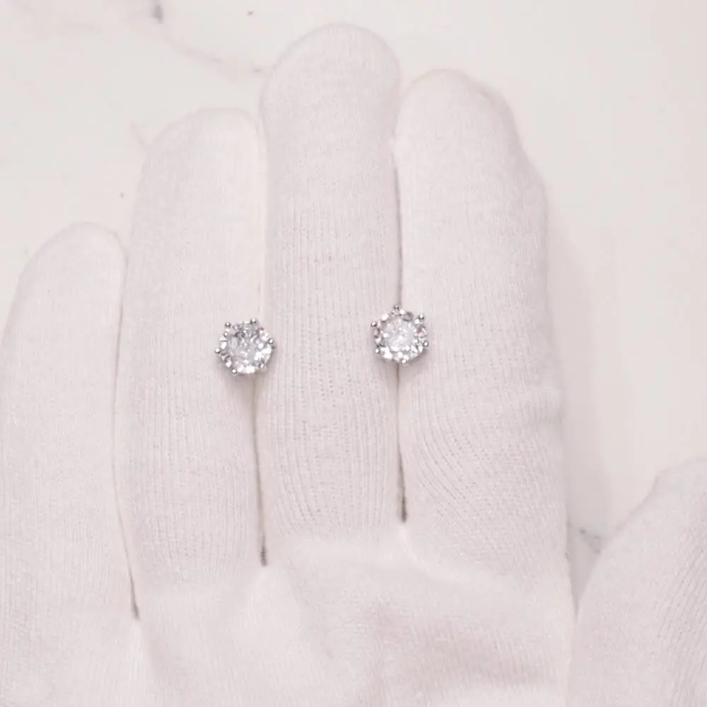 Bamoer Orecchini A Bottone Piccoli Con Cuori D'amore Semplici In - Foto 3