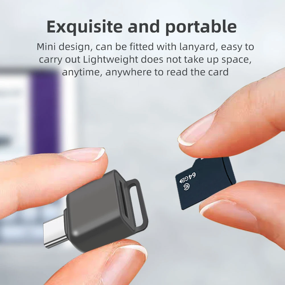 타입 C /TF 카드 리더 USB C-OTG 메모리 리더 아연 합금 삼성 갤럭시 노트 20 S21 S20 구글 픽셀용