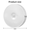 Round Night Light Led Wireless Motion Sensor USB Bulbs Charging Bedroom Decoration Staircase Cabinet Wardrobe Lighting Wall Lamp 6