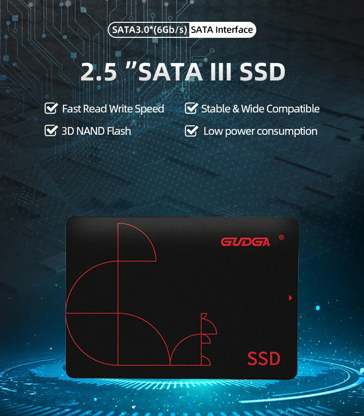 GUDGA SSD 120 ГБ 240 ГБ 480 ГБ Внутренний твердотельный жесткий диск ...