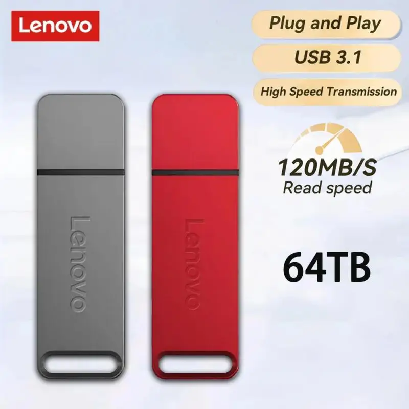 USB Flash Drive Lenovo 64TB 32TB 16TB 4TB 8TB For Laptop Tablet PC