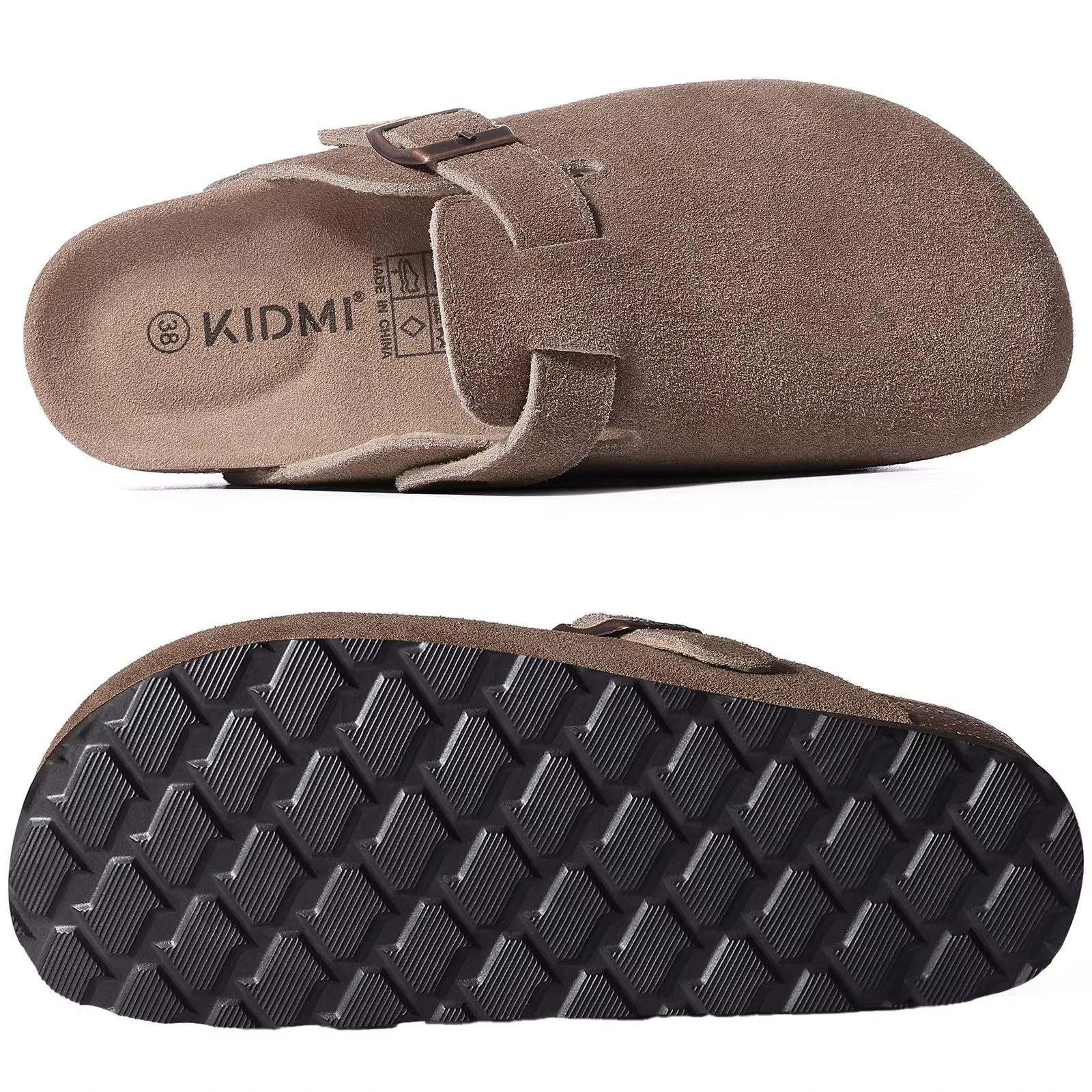 Asgard Summer Suede Mules Slippers Fashion Anti-Skid Cork Insole Clogs With Arch Support Cozy Sofe Houes Potato Shoes_voghion.com