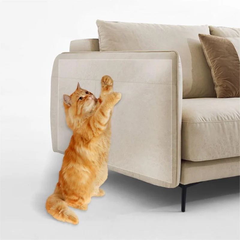 

2023 PVC Transparent Protection Sofa Stickers Training Cat Scratching Durable for Furniture Sofa Table Chair
