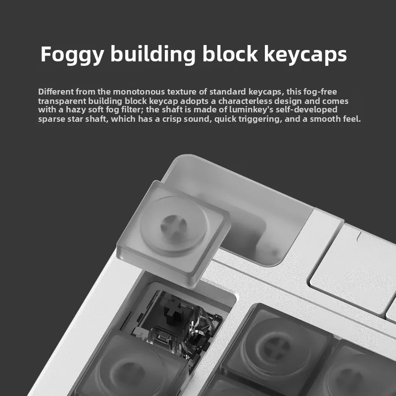 LUMINKEY NOVA KINE 숫자 키패드 미니 기계식 키보드 무선 트라이 모드 CNC 케이싱 핫스왑 가능 디자이너 키보드 사무실용