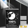 100% Blackout Curtain Removable Portable Travel Blocking Darkest Window Film Cloth Temporary DIY Blackout Curtains 1