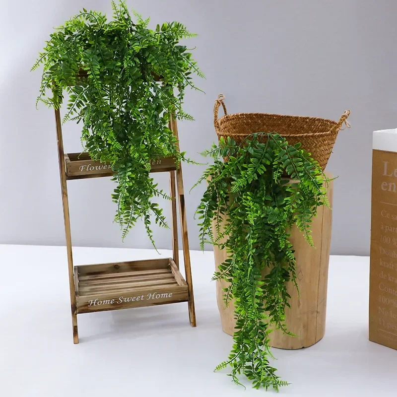 Lush 32-Inch Faux Boston Fern Garland for Indoor & Outdoor Decor