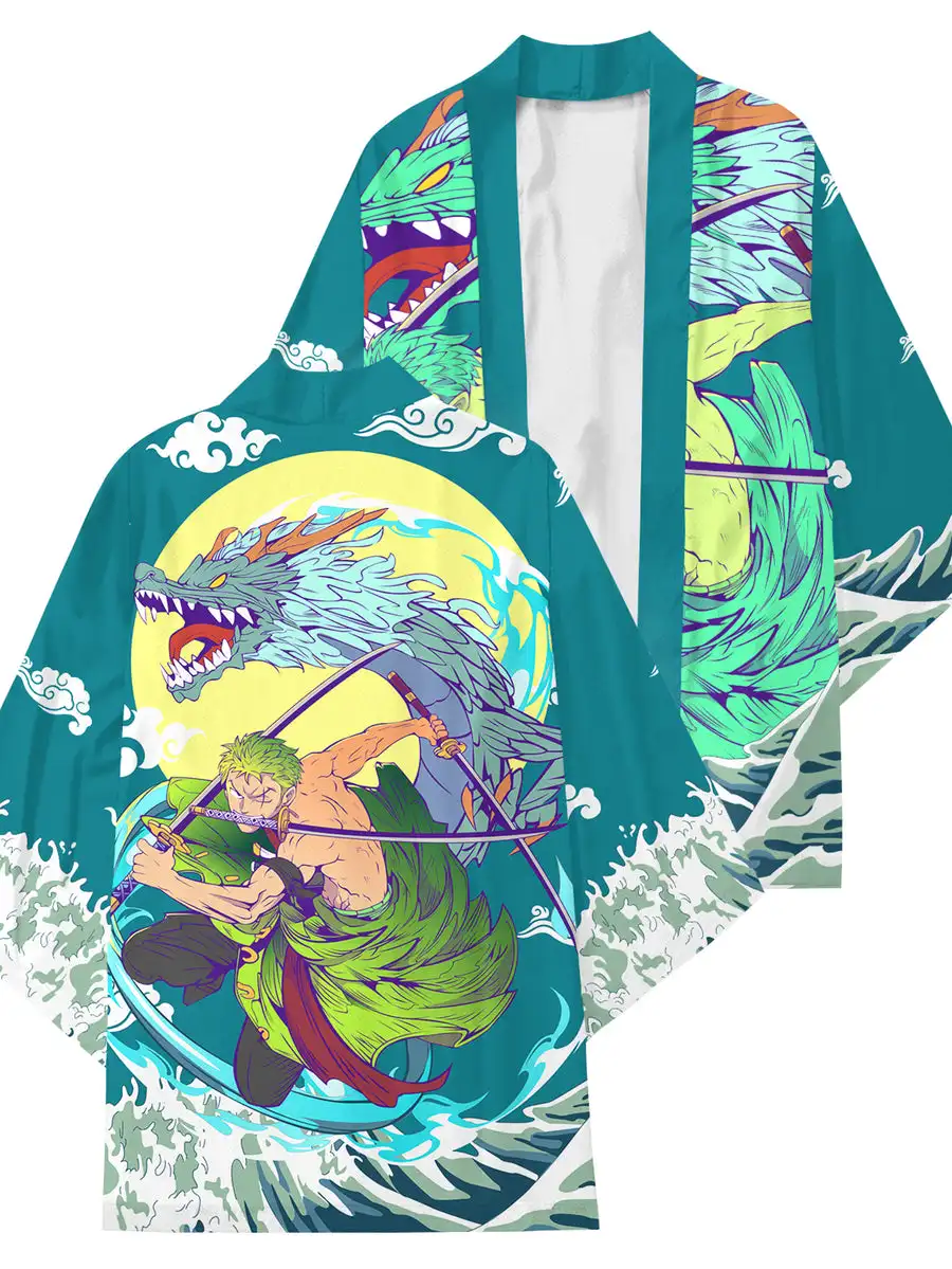 King Of Curses Sukuna Kimono Kimono Cape Loose Three-quarter Sleeve Cardigan Robe Haori