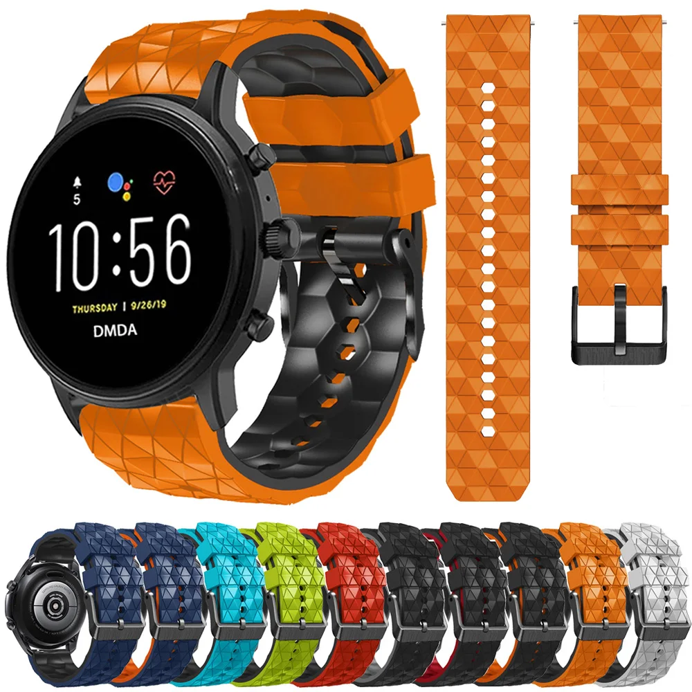 Cinturino Smartwatch Da 22Mm Per Cinturino In Silicone Fossil Gen 6 44Mm Per Accessori Per Braccialetti Da Polso Fossil Gen 5E 44Mm/ Gen 5 Lte 45Mm