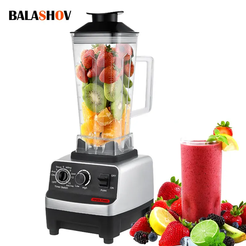 4500w Smart Commercial Timer Blender Fruit Juicer Food Processor Ice