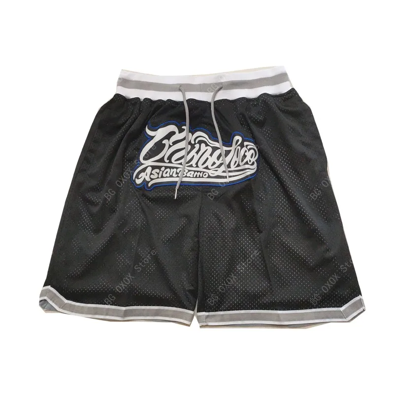 Basketball Shorts Carolina Four pocket zipper Sewing Embroidery High-Quality Outdoor Sport Shorts Beach Pants Blue New 2023