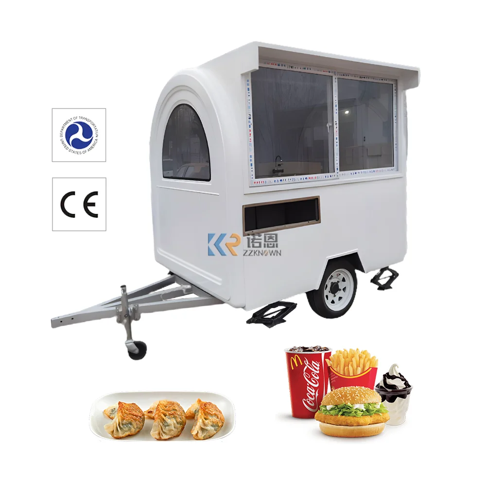 

Multifunctional Concession Food Trailer Mobile Fast Food Truck Bakery Vending Cart Street Food Kiosk Outdoor with CE and DOT