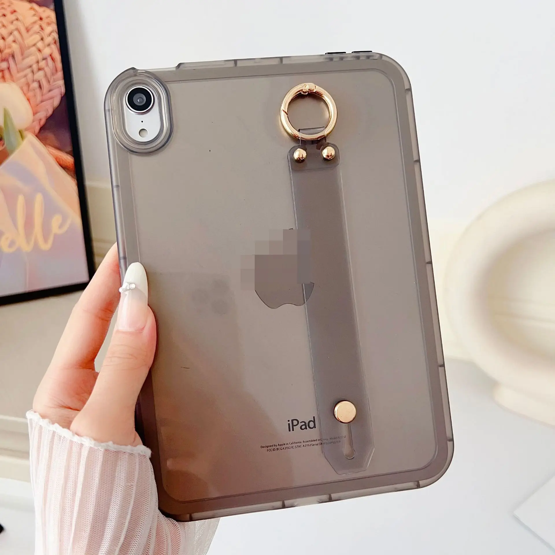 Universal Soft Protective Tablet Case with Hand Strap and Durable Back Shell