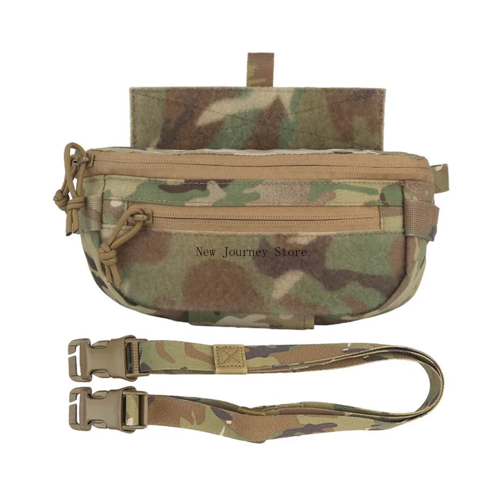 Tactical Hanger Pouch Compact Abdominal Dangler Pack Quick Release Shoulder Bag Integrates Hunting Vest Plate Carrier Airsoft