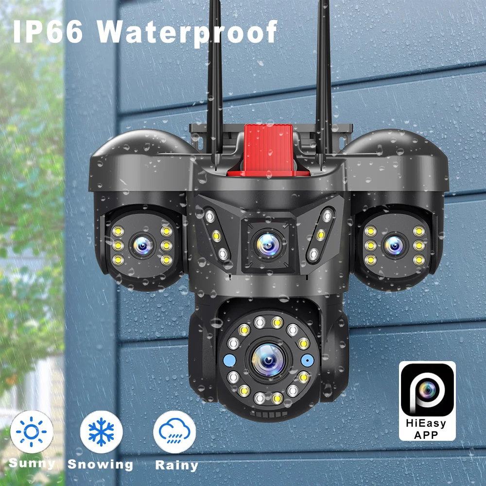 ANSVICAM 10K 20MP WiFi Wireless Camera UHD IP Outdoor Four Len Four Screen PTZ 1