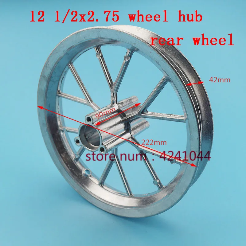 Front or Rear wheel rim 12 1/2x2.75 hub use 1/2x2.75tire for Dirt Bike MX350 MX400 43CC 47CC 49CC Mini Moto E-Scooter