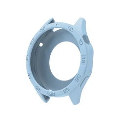 Silicone Protective Case with Strap for GT4 GT5 GT6 46mm (Light Blue Case)