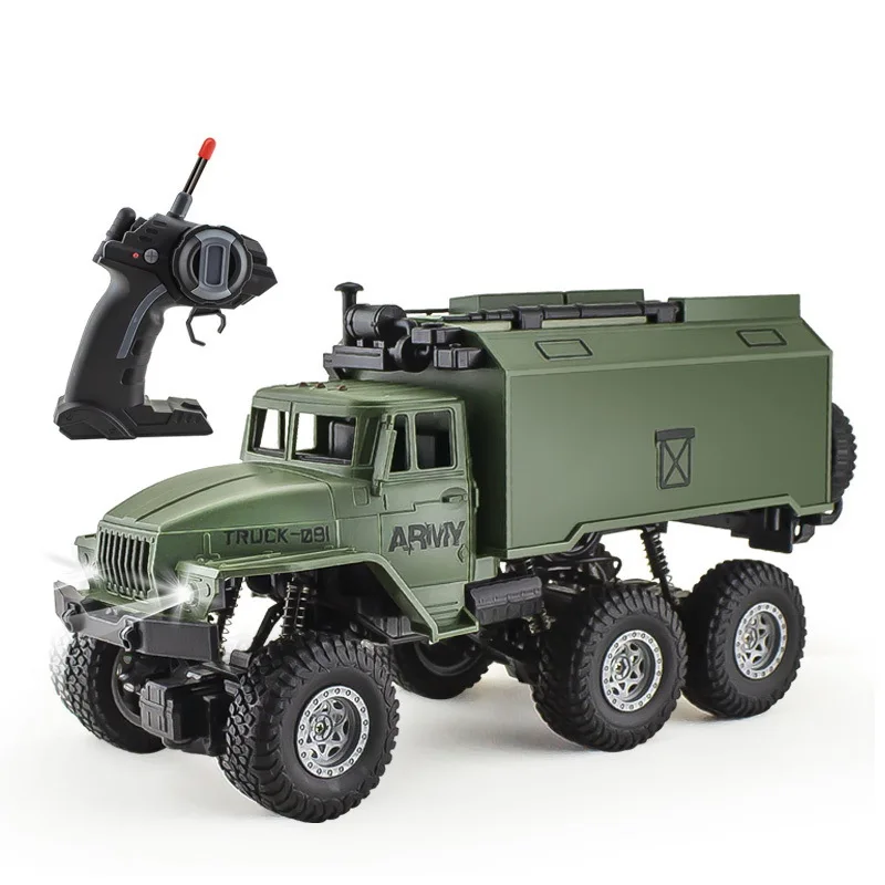 New remote control boy toy car with model car four-way light six-wheel four-drive climbing command car 4
