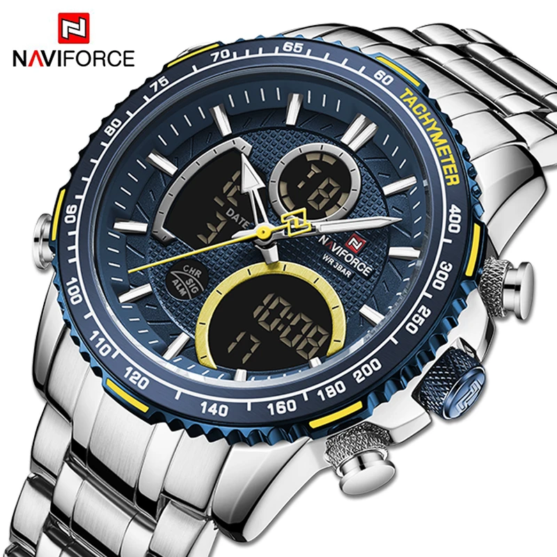 Naviforce Men Watch Top Luxury Brand Big Dial Sport Watches Mens ...