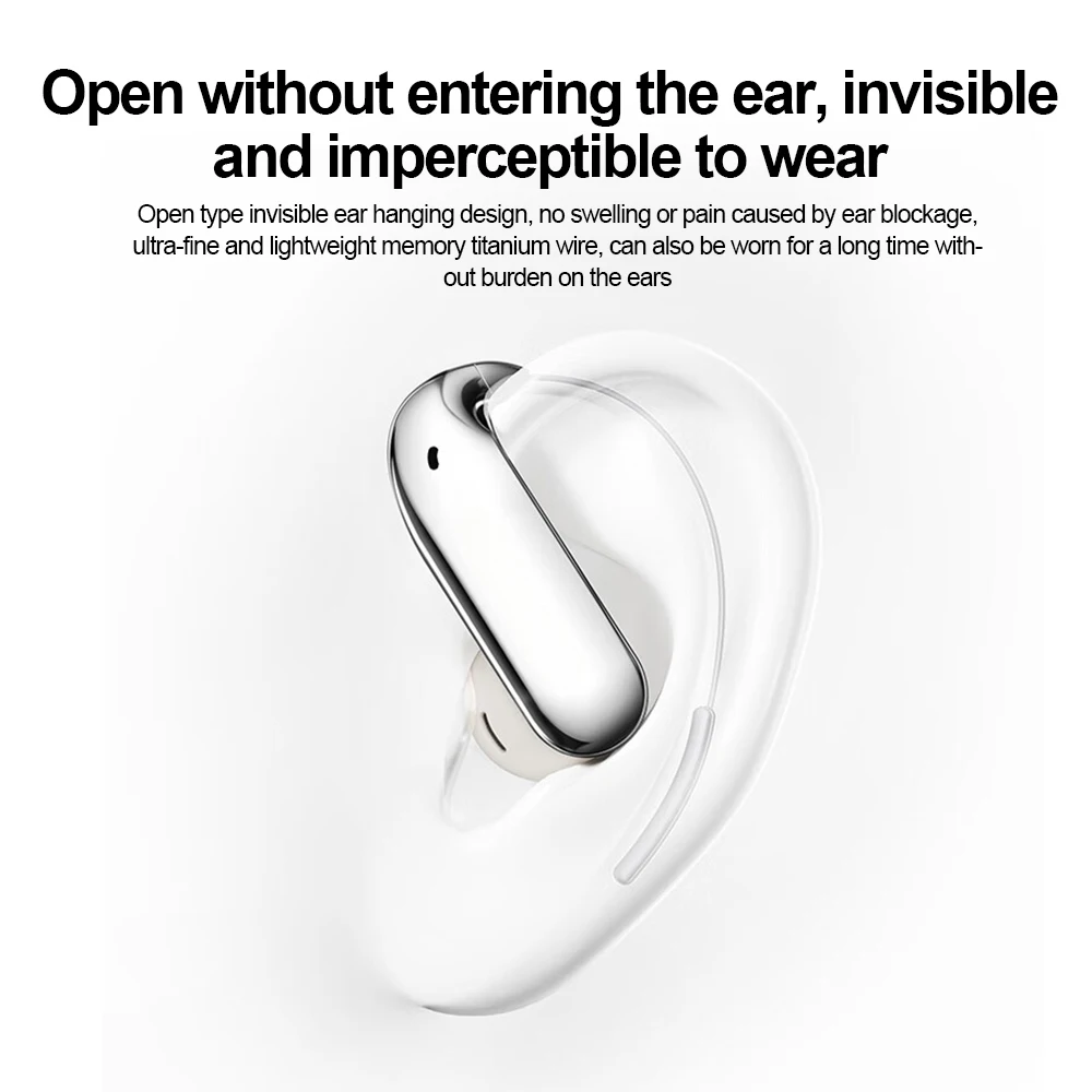 Wireless Bluetooth HiFi Stereo Waterproof Ear-hook Sport Earbuds