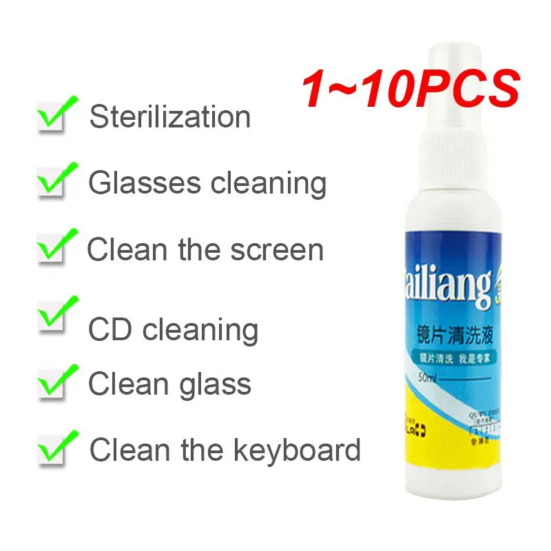 1~10PCS Screen Cleaner Spray Glass Lens Anti-fog Cleaner Eyeglass Phone Computer Screen Glasses Cleaner Anti-fog Cleaning