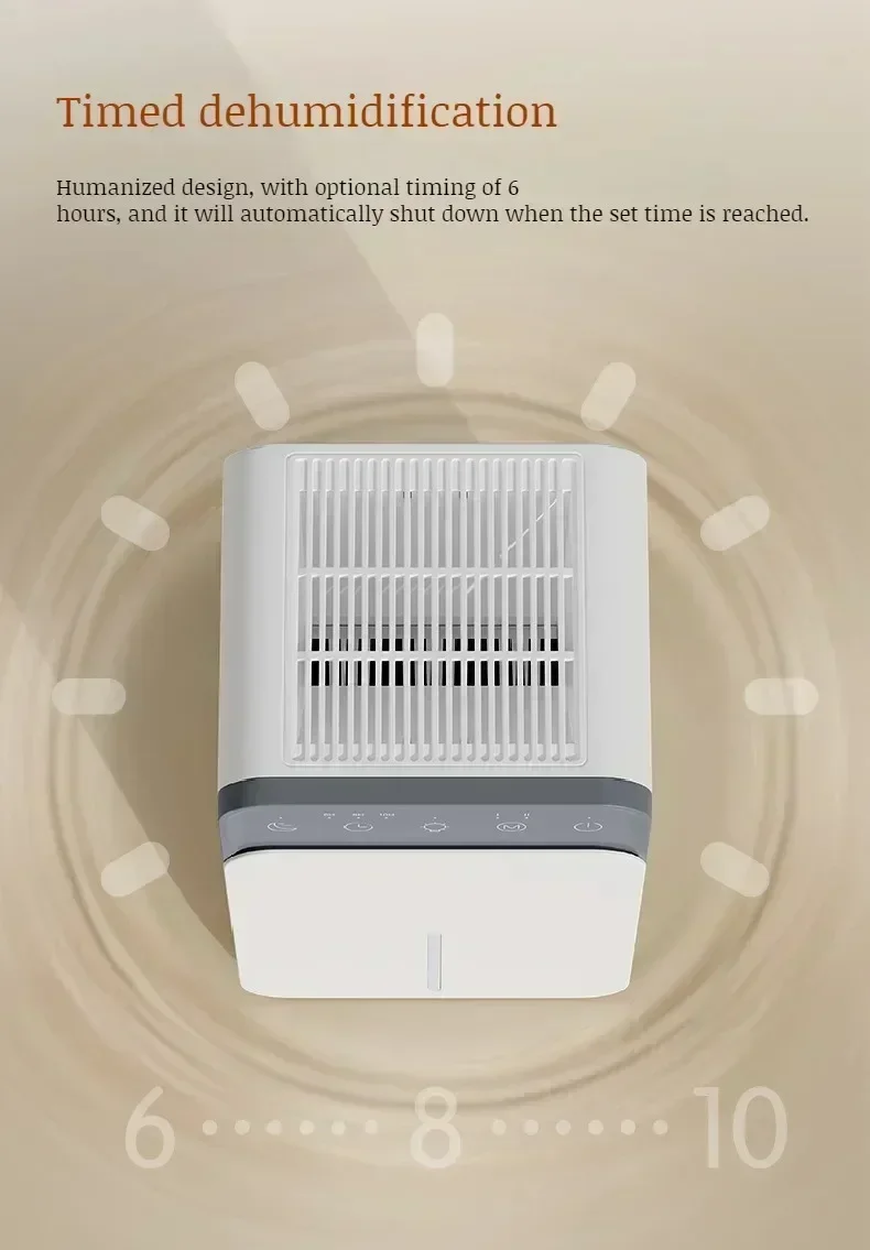 Description Picture 6 of itemPortable Air Dehumidifier Mute Moisture Absorbers Machine Air Dryer For Home Bedroom Office Kitchen Deodorizer Dryer EU plug