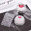 Dual Side Clear White Jelly Stamper with Rhinestone Silicone Nail Art Stamper Scraper Set For Transfer Stamp Plates Image Tools 4