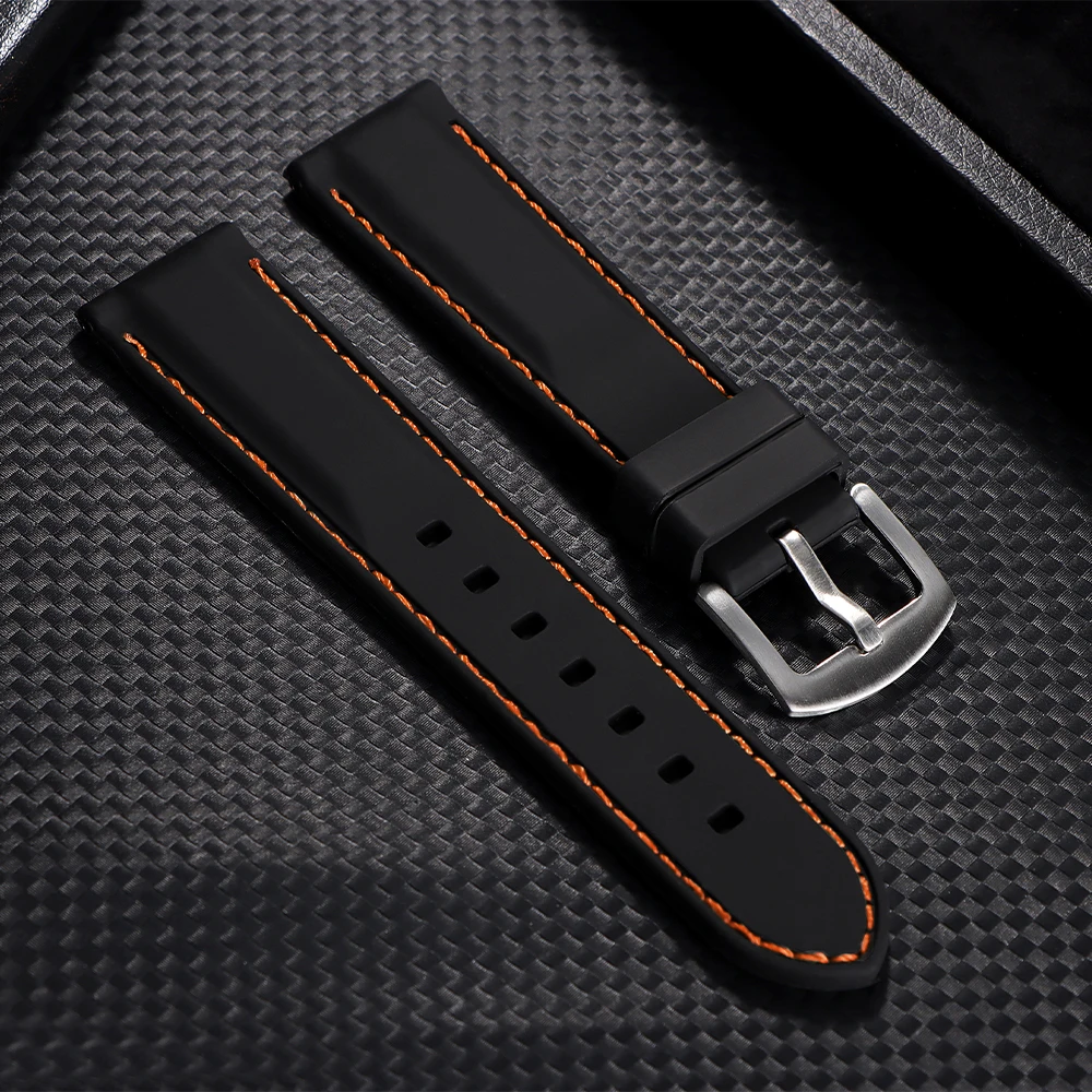 Enhanced Sports Silicone Waterproof Watch Band - Thick Rubber Strap Bracelet