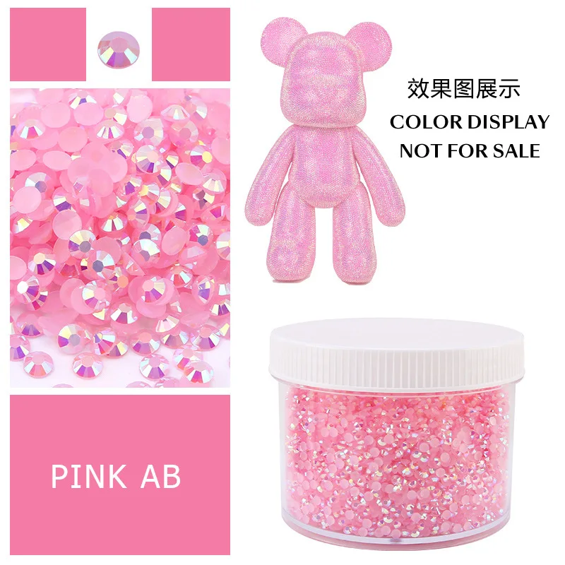 Large Box of Assorted Jelly AB Resin Non-Hot Fix Flat Back Rhinestones