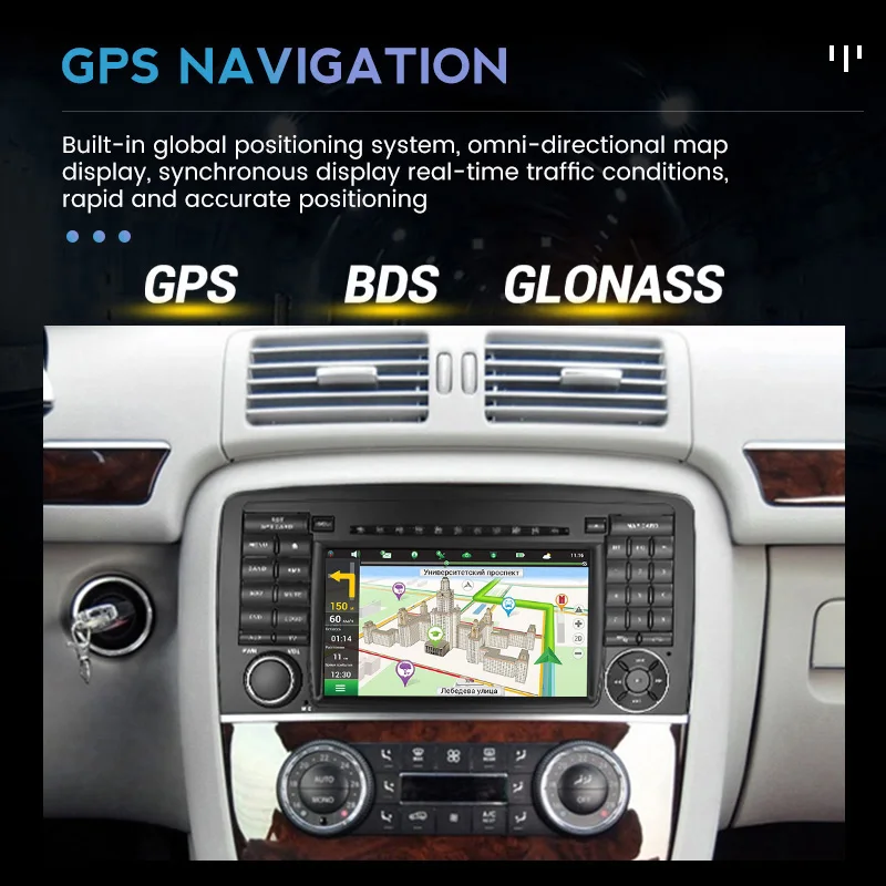 메르세데스 벤츠 R 클래스 W251, R300, R350, R500, 2006-2012 카플레이, 자동 GPS 내비게이션, 와이파이 BT 오토라디오, 안드로이드 13, 7 인치