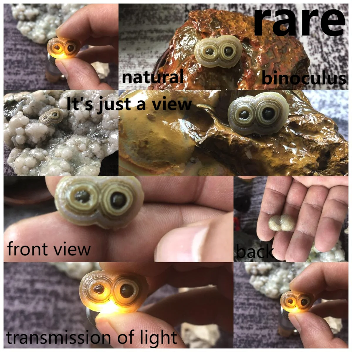 1Pcs Nature Stone Making Jewelry Of God Has Charms Gem Of Inner Mongolia Gobi Alxa Eye Stone Boutique All Selected God's Work selected poems