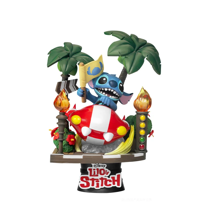 thumbnail image 1 of Figura de monstruo de tres ojos de Disney Lilo y Stitch de Beast Kingdom original, kit de garaje hecho a mano para carreras, adornos, regalo de cumpleaños, 1 of 5