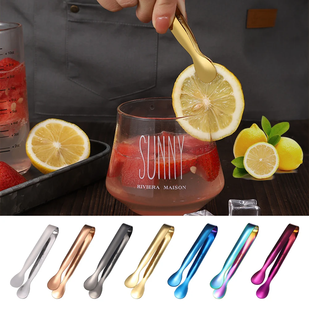 

Stainless Steel Ice Tongs Sugar Tongs Ice Cube Clips Bar Tools Barbecue Food Tong Non-Slip Cooking Clip Home Kitchen Gadget