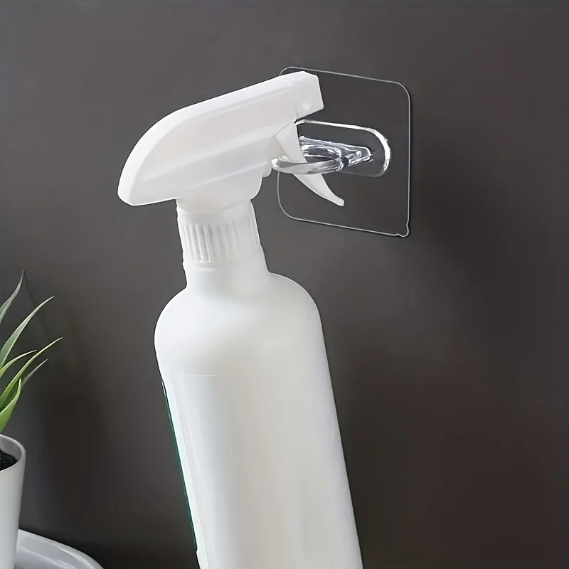 Description Picture 3 of item10pcs Easy-Install Adhesive Hook Set For Kitchen & Bathroom - No-Drill Wall Mount Hangers For Towels, Utensils, And More