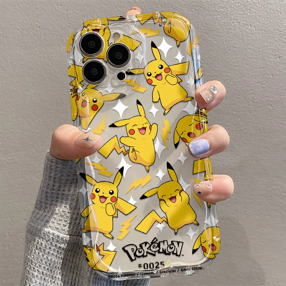 Anime-inspired Wave Design Soft TPU Phone Case