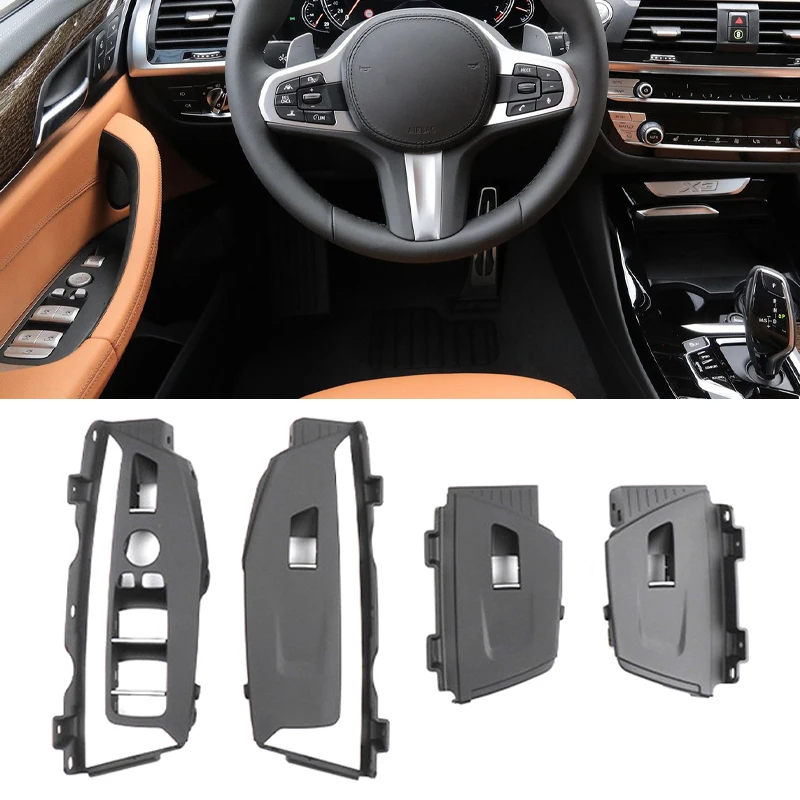 

For BMW X3 X4 G08 G02 G01 LHD RHD Car Window Switch Lift Button Frame Cover Trim Door Panel Replacement 18-21 Auto Accessories