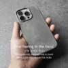 YMW Scars Crazy Horse Genuine Leather Case for iPhone 16 Pro Max 15 14 13 Mini Magnetic PULL-UP Frosty Cowhide Phone Cover 5
