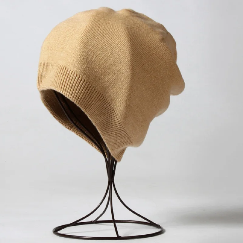 Popular Unsex Autumn Winter Hat For Women Solid Bright Color Soft Cashmere Beanies Best Matched Men Warm Skullies Gift 4