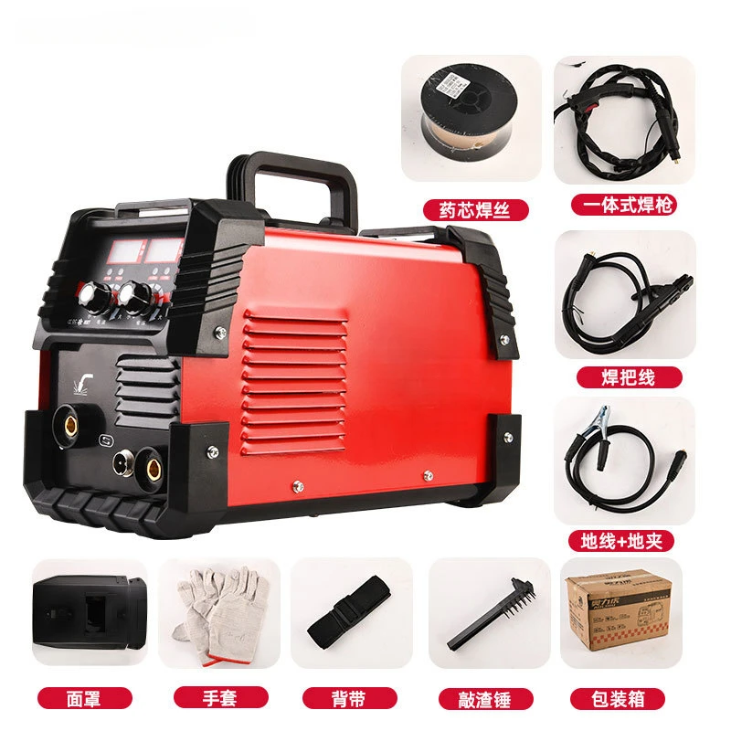 Non gas dual protection welding machine CO2 protection  manual welding dual purpose all-in-one machine, household 220V 5