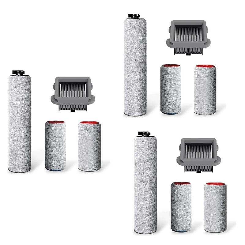 

3X Replacement Brush Roller And Vacuum Cleaner Filter For Roborock Dyad Smart Cordless Wet Dry Vacuum Cleaner