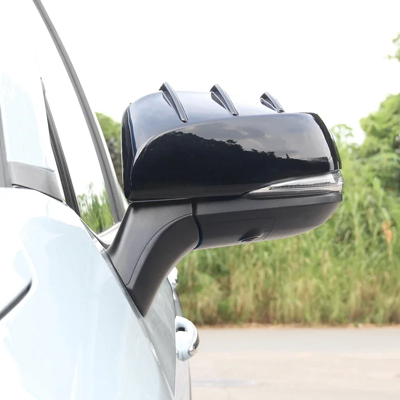 

ABS Carbon fiber pattern car Rcarearview mirror cover Trim/Rearview mirror Decoration For Toyota RAV4 2020-2022 Car-styling K