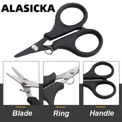 Portable Scissor Plier Stainless Steel Fishing Scissor Cut PE Line Braid Line Cutter Plies Carp Fishing Tools Accessories