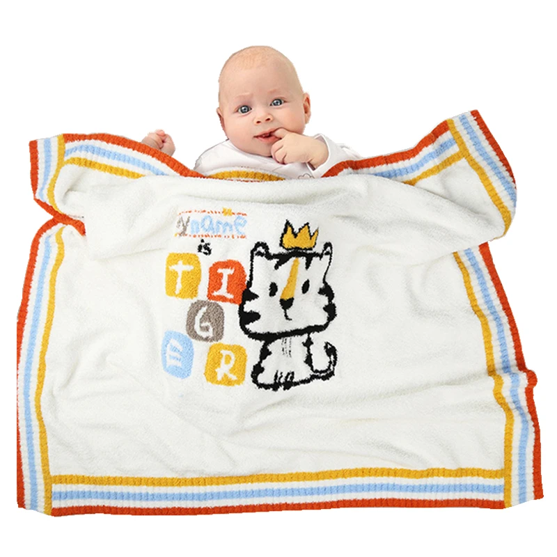 

Cartoon tiger Design Thermal Baby Blanket swaddle Newborn baby duvet Baby Stroller throw Blanket baby stuff