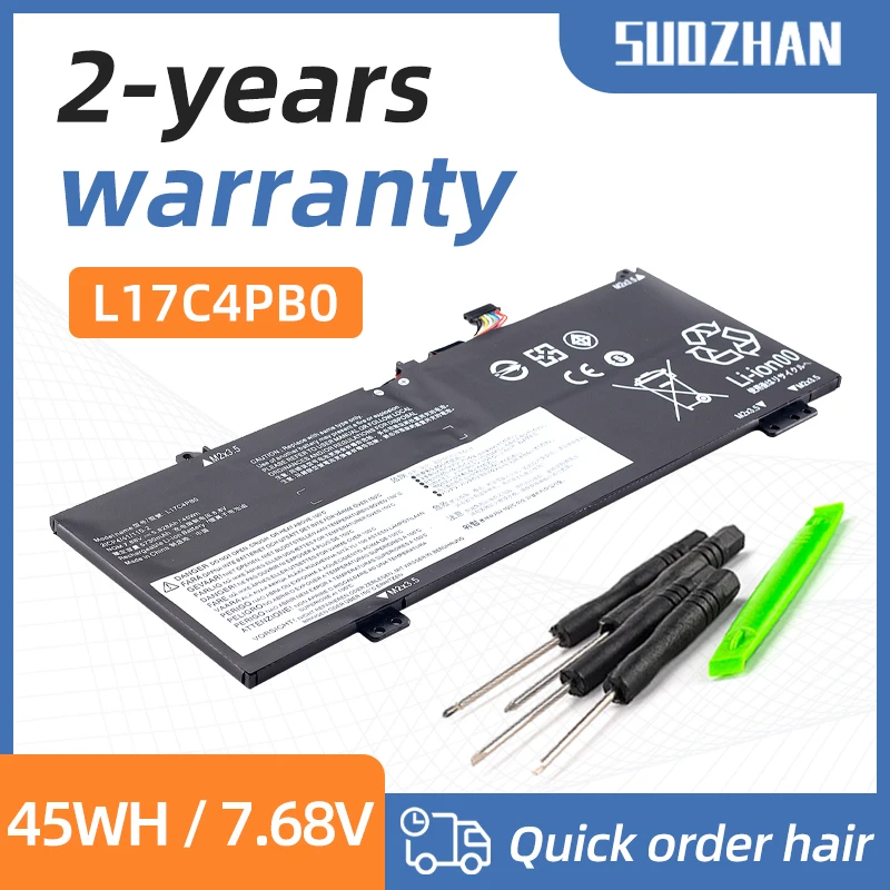 

SUOZHAN L17M4PB2 L17C4PB2 L17C4PB0 repair laptop battery for IdeaPad 530S 530S-14IKB 530S-141KB 530S-14ARR 530S-15IKB 530S-151KB